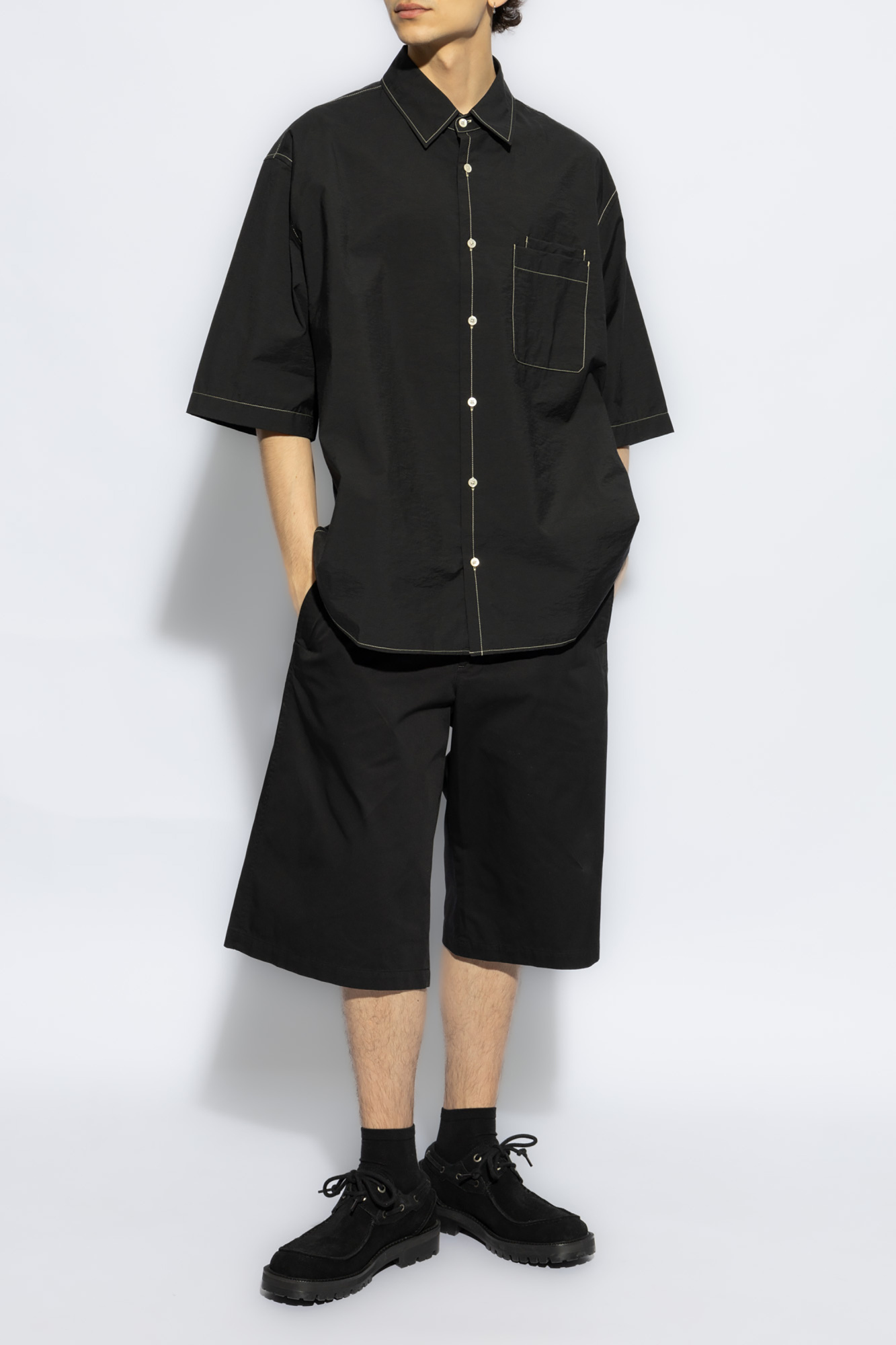 SchaferandweinerShops Japan - Black Short - sleeved shirt SchaferandweinerShops Japan - Black Short - sleeved shirt